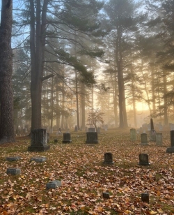 Dartmouth Cemetery in the fall