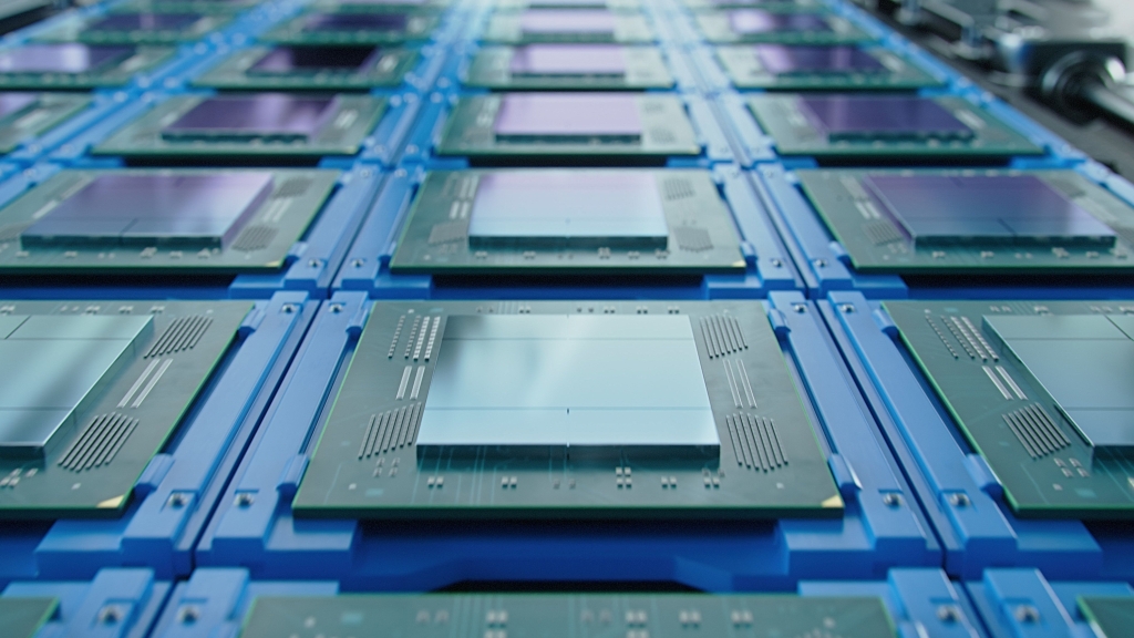 A computer processor production line